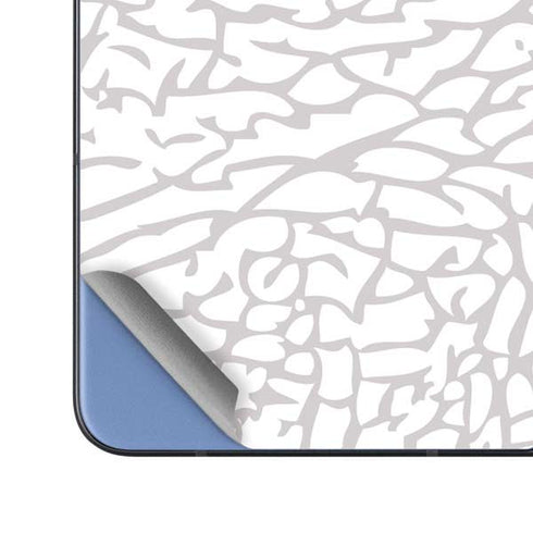 Elephant Print White Galaxy Z Fold5 5G Skin